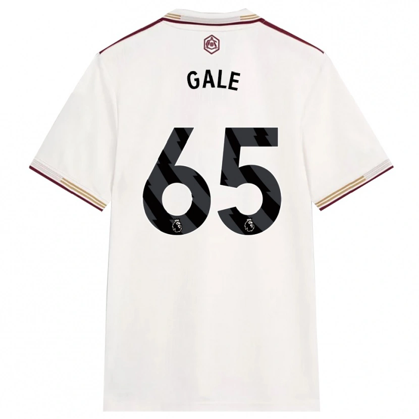 Danxen Men Jessie Gale #65 Off White Burgundy Third Jersey 2025/26 T-Shirt