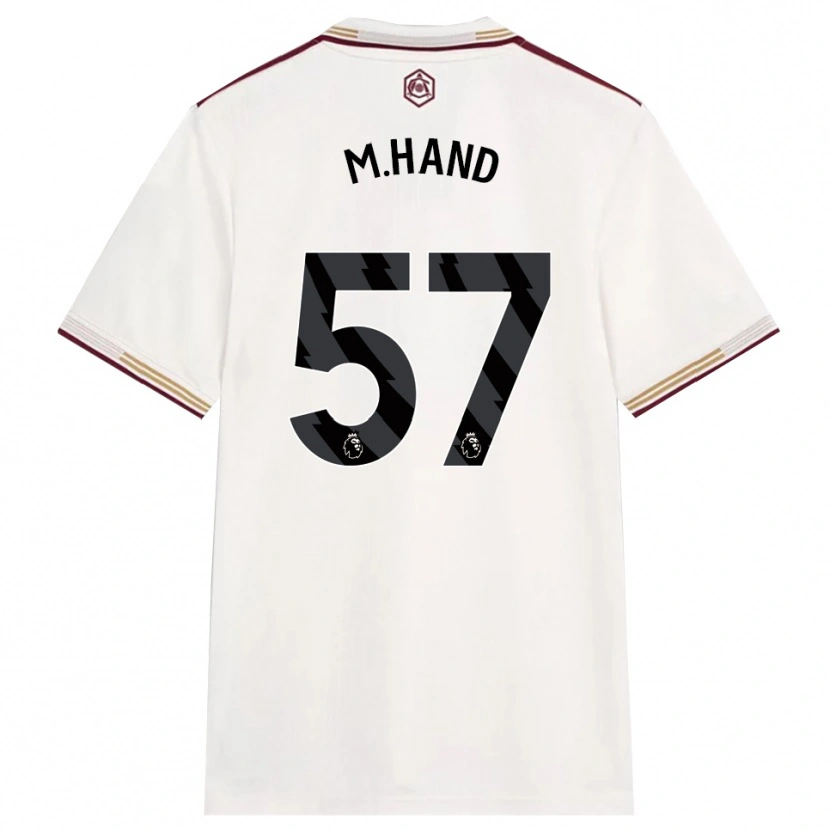 Danxen Men Ismail Oulad M'hand #57 Off White Burgundy Third Jersey 2025/26 T-Shirt