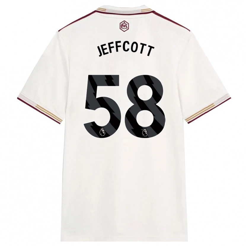 Danxen Men Henry Jeffcott #58 Off White Burgundy Third Jersey 2025/26 T-Shirt