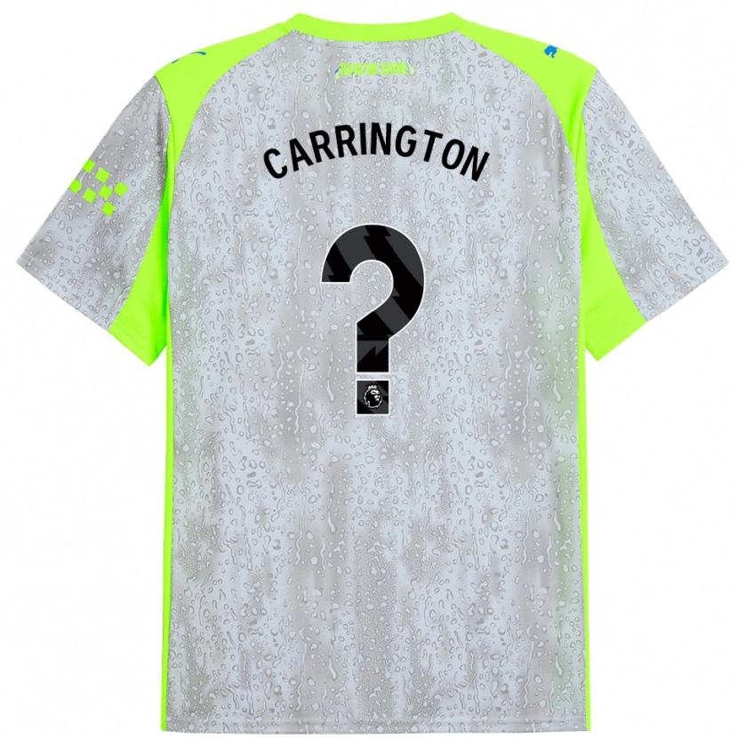 Danxen Men Theo Carrington #0 Gray Yellow Third Jersey 2025/26 T-Shirt
