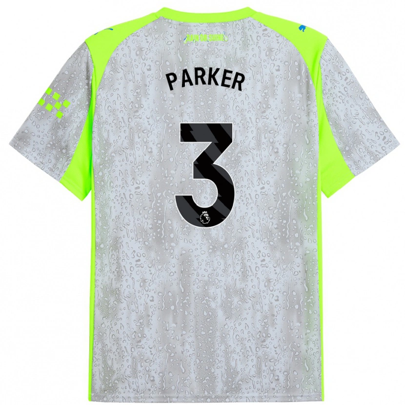 Danxen Men Harrison Parker #3 Gray Yellow Third Jersey 2025/26 T-Shirt