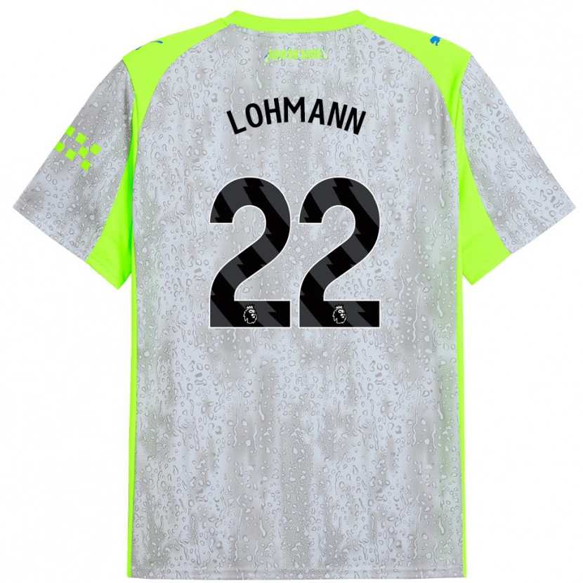 Danxen Men Sydney Lohmann #22 Gray Yellow Third Jersey 2025/26 T-Shirt