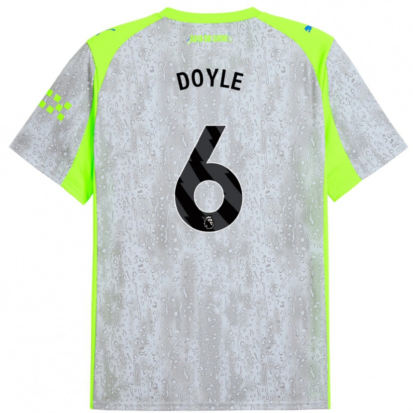 Danxen Men Callum Doyle #6 Gray Yellow Third Jersey 2025/26 T-Shirt