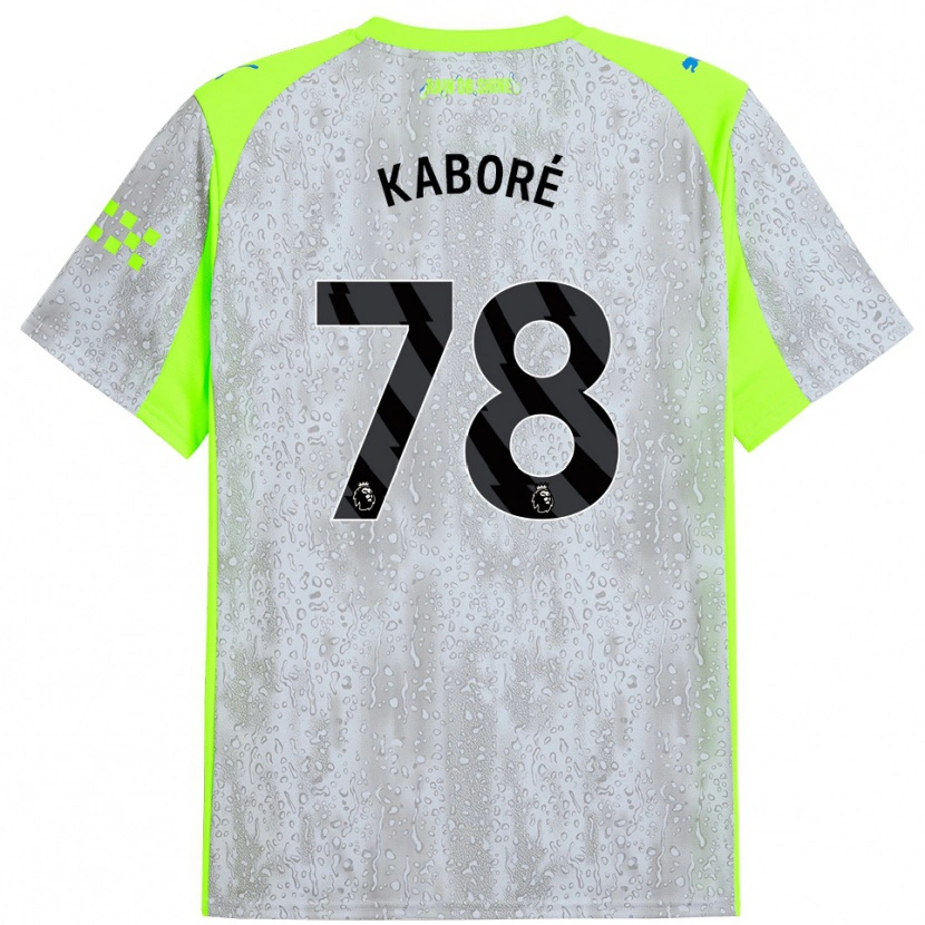 Danxen Men Issa Kaboré #78 Gray Yellow Third Jersey 2025/26 T-Shirt