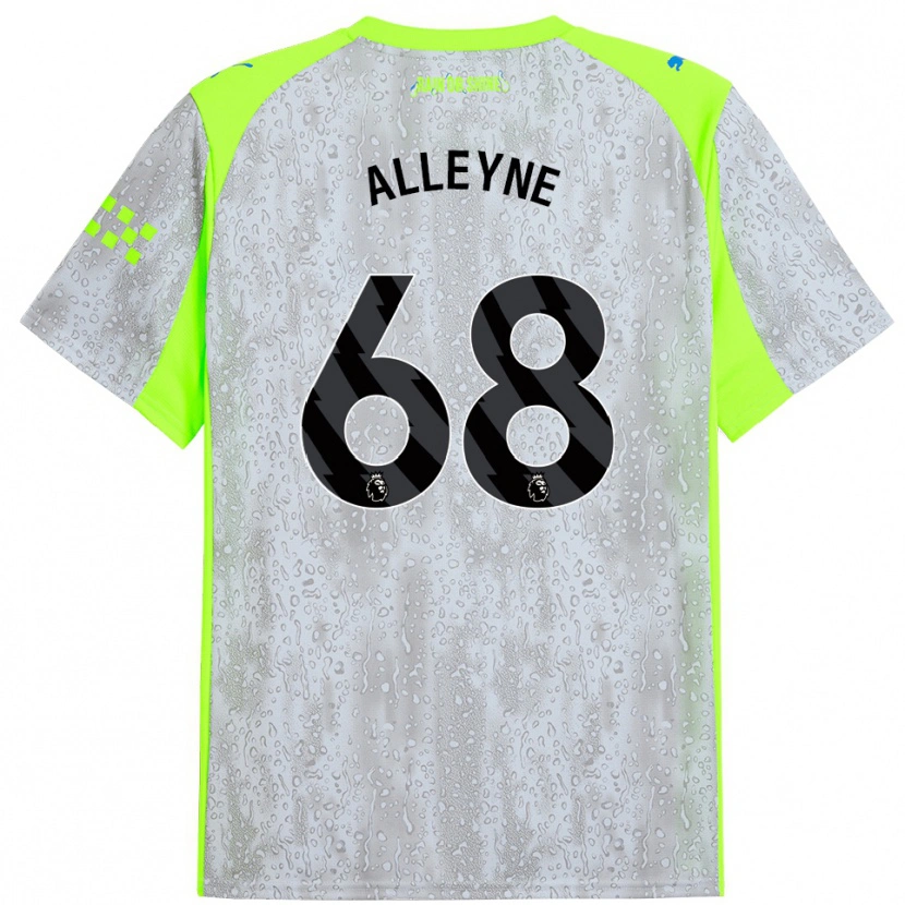 Danxen Men Max Alleyne #68 Gray Yellow Third Jersey 2025/26 T-Shirt