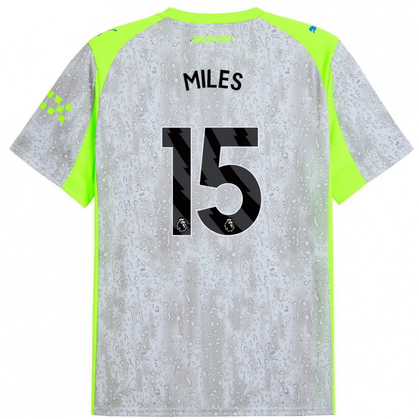 Danxen Men Harrison Miles #15 Gray Yellow Third Jersey 2025/26 T-Shirt