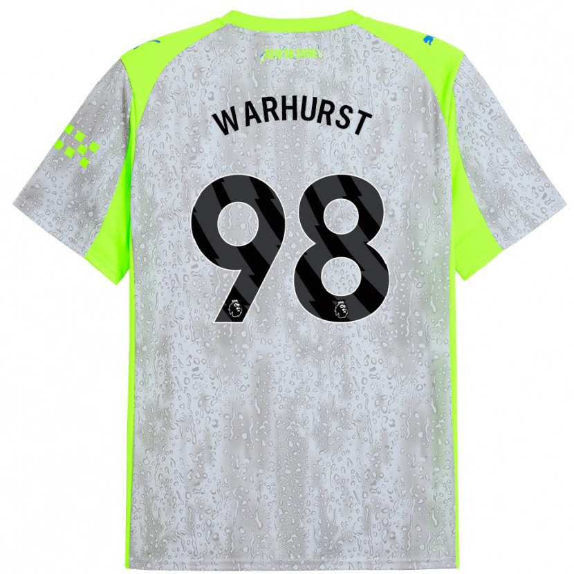 Danxen Men Matty Warhurst #98 Gray Yellow Third Jersey 2025/26 T-Shirt