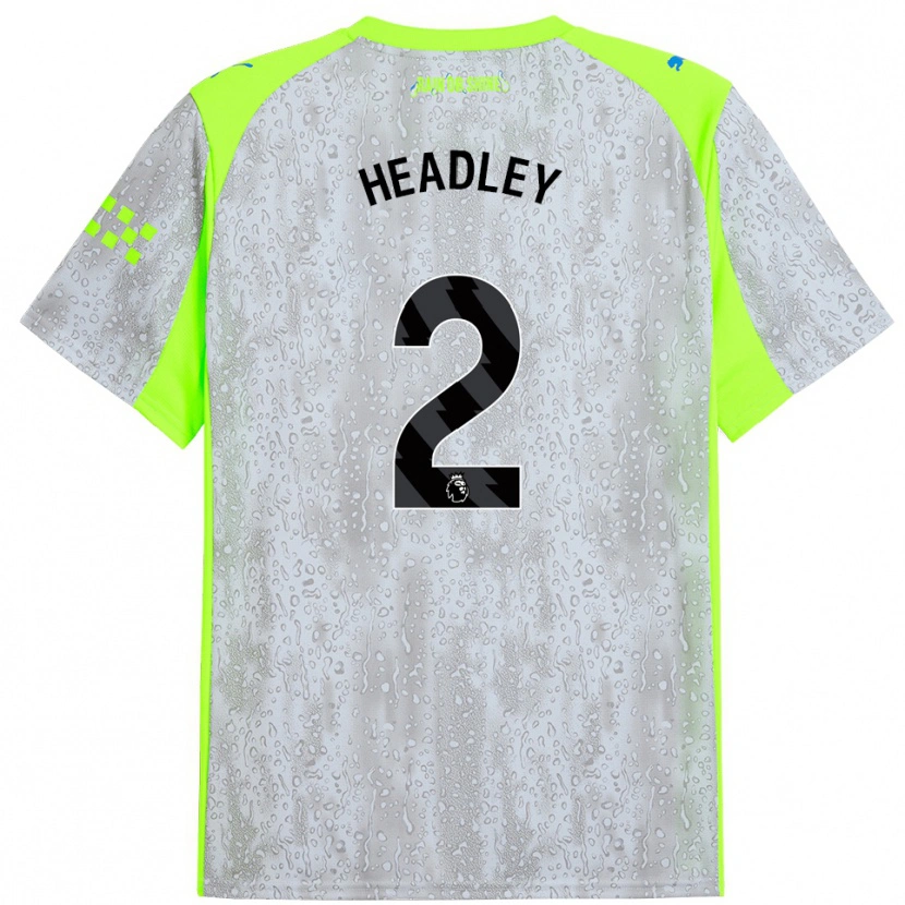 Danxen Men Dante Headley #2 Gray Yellow Third Jersey 2025/26 T-Shirt