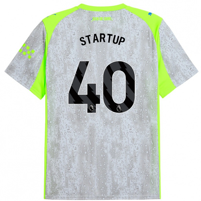 Danxen Men Katie Startup #40 Gray Yellow Third Jersey 2025/26 T-Shirt