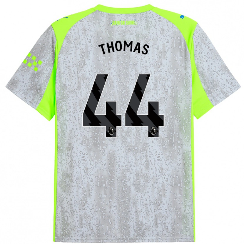 Danxen Men Codie Thomas #44 Gray Yellow Third Jersey 2025/26 T-Shirt