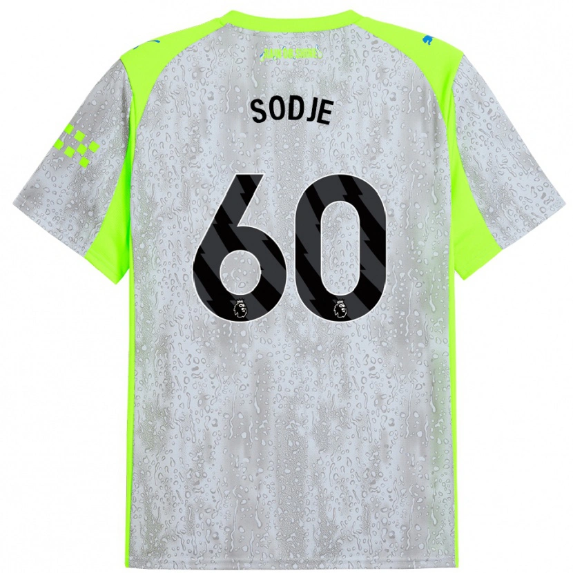 Danxen Men Tai Sodje #60 Gray Yellow Third Jersey 2025/26 T-Shirt