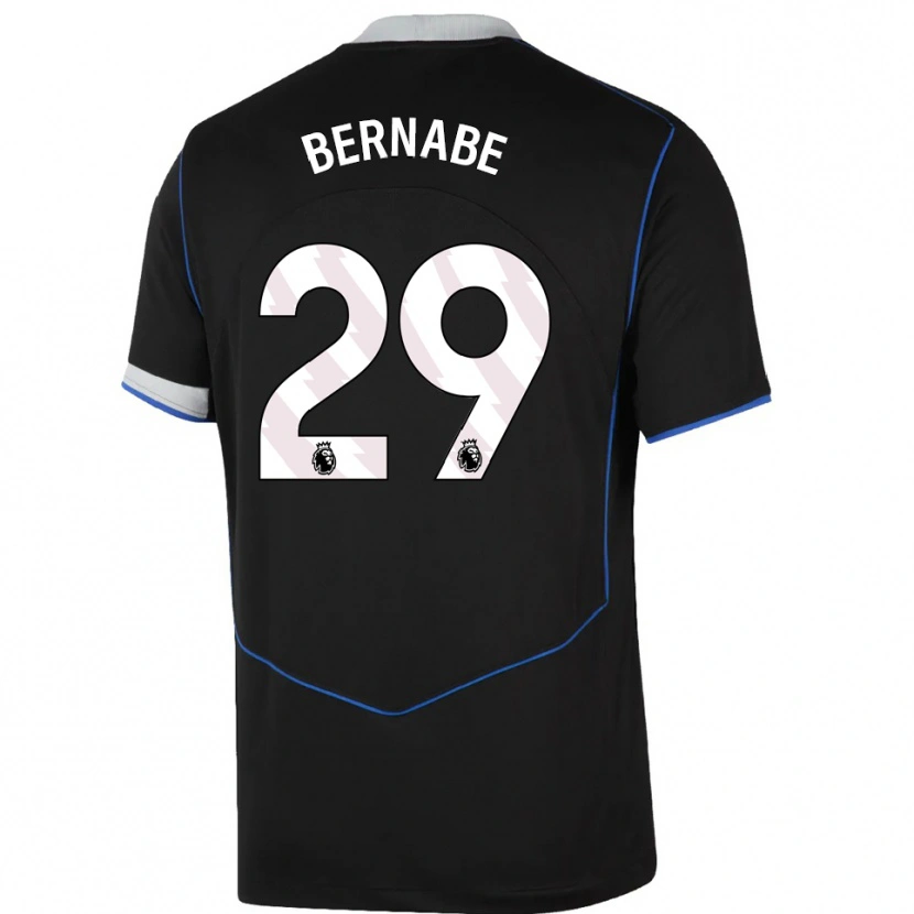 Danxen Men Alejandra Bernabé #29 Black Blue Silver Third Jersey 2025/26 T-Shirt