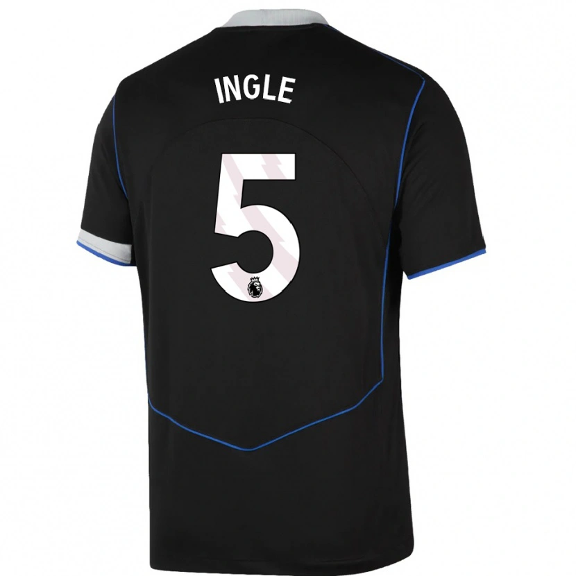 Danxen Men Sophie Ingle #5 Black Blue Silver Third Jersey 2025/26 T-Shirt