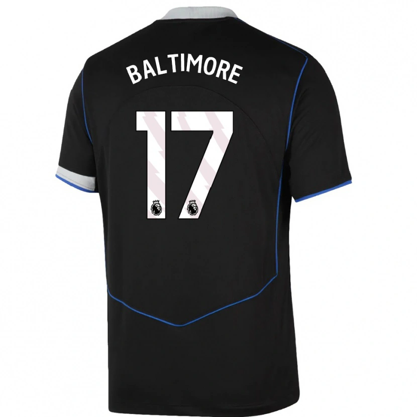 Danxen Men Sandy Baltimore #17 Black Blue Silver Third Jersey 2025/26 T-Shirt