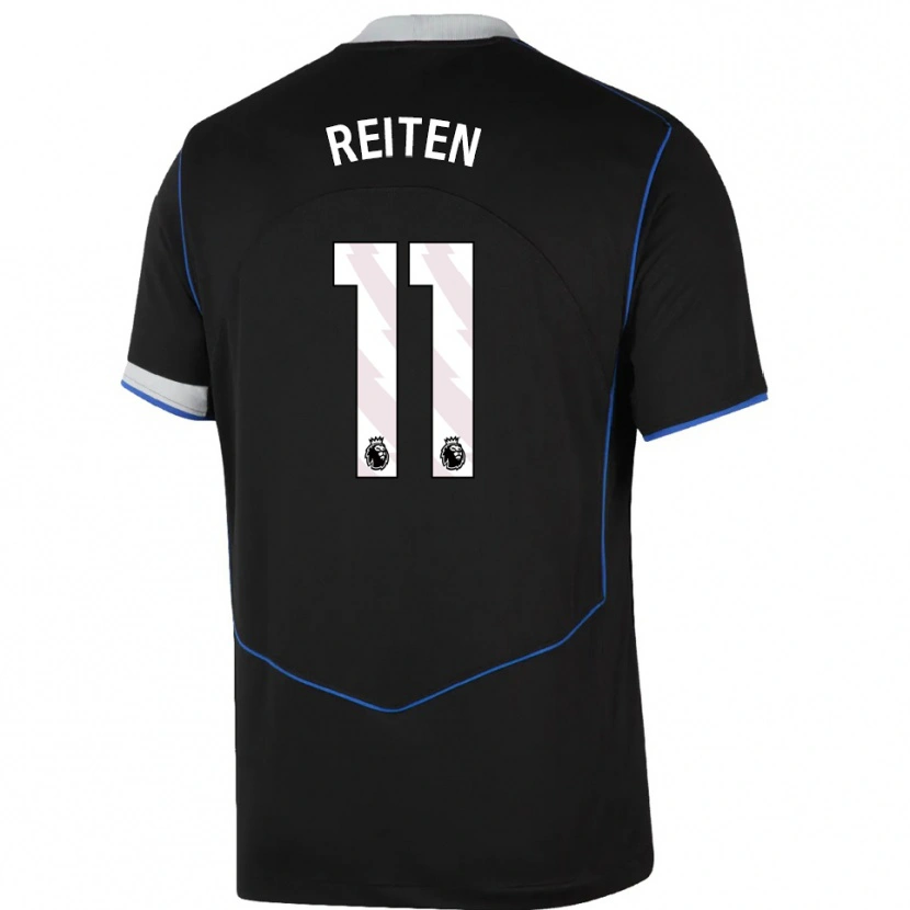 Danxen Men Guro Reiten #11 Black Blue Silver Third Jersey 2025/26 T-Shirt