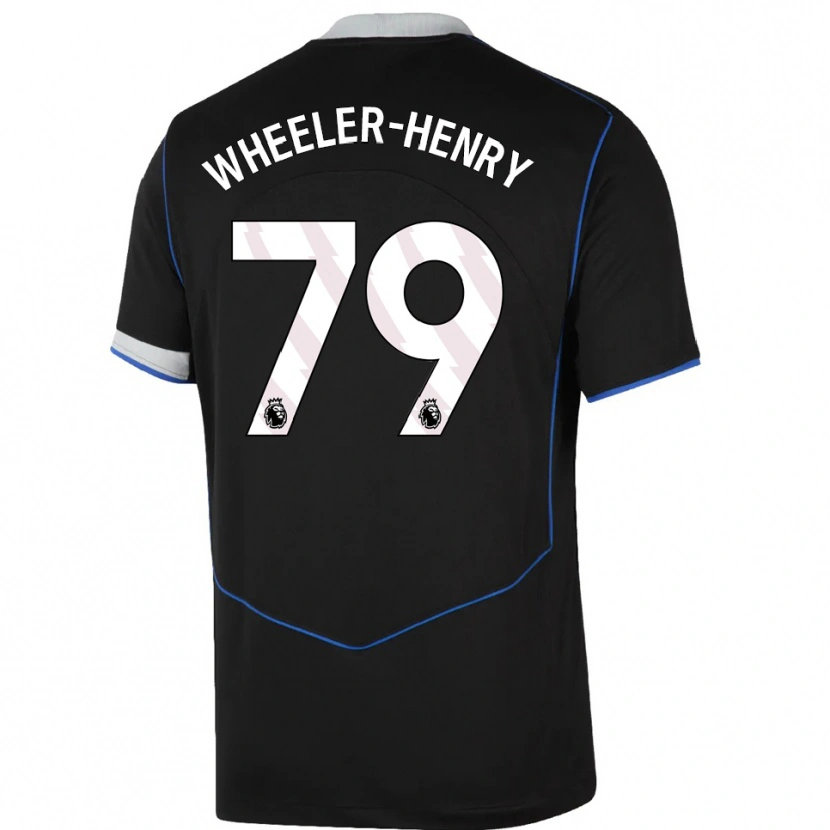 Danxen Men Joseph Wheeler-Henry #79 Black Blue Silver Third Jersey 2025/26 T-Shirt