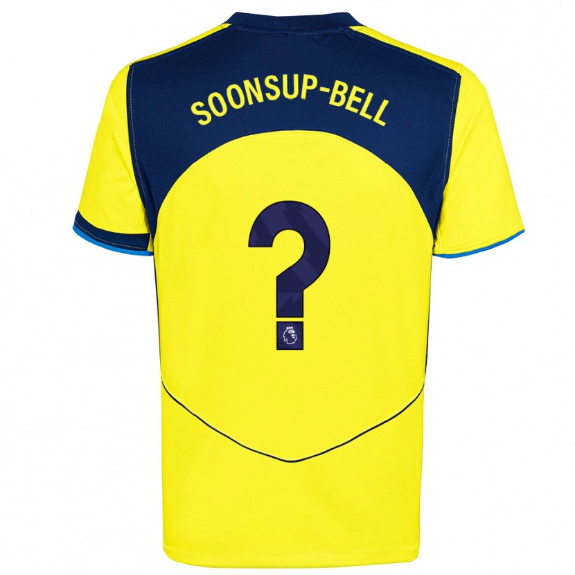 Danxen Men Jude Soonsup-Bell #0 Yellow Navy Third Jersey 2025/26 T-Shirt