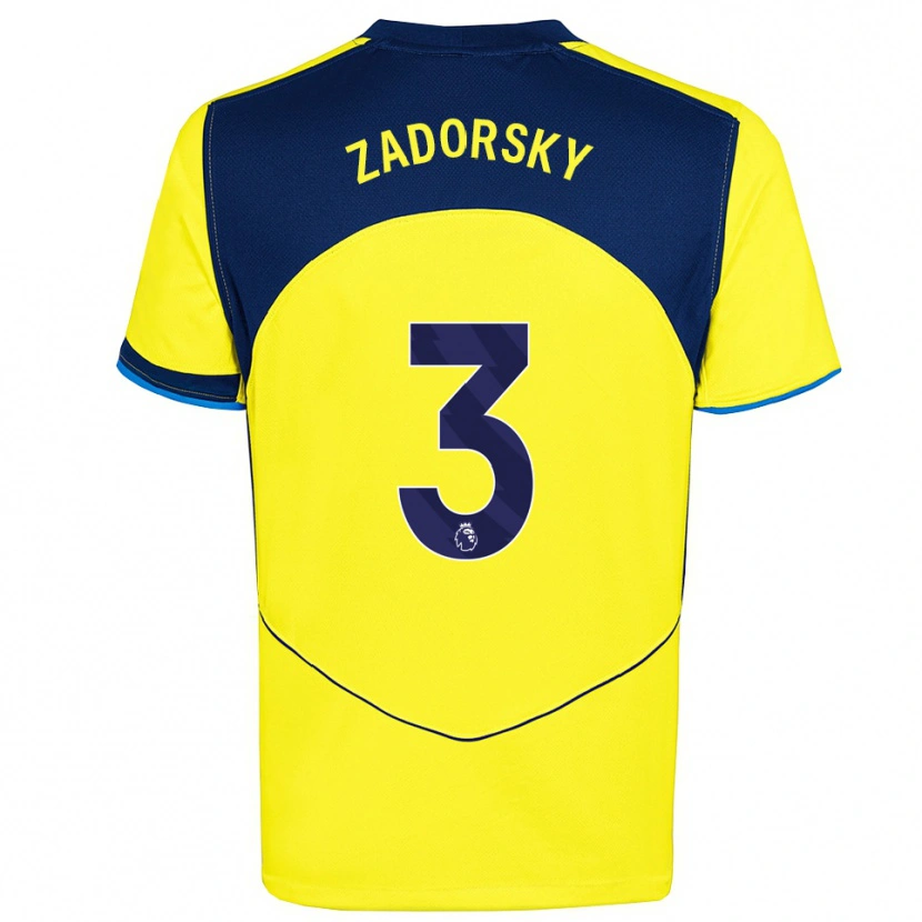 Danxen Men Shelina Zadorsky #3 Yellow Navy Third Jersey 2025/26 T-Shirt