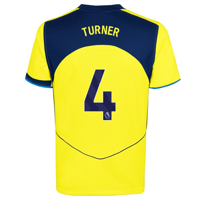 Danxen Men Amy Turner #4 Yellow Navy Third Jersey 2025/26 T-Shirt