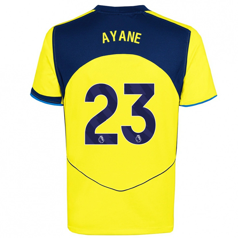 Danxen Men Rosella Ayane #23 Yellow Navy Third Jersey 2025/26 T-Shirt