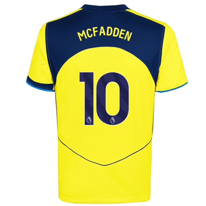 Danxen Men Max Mcfadden #10 Yellow Navy Third Jersey 2025/26 T-Shirt