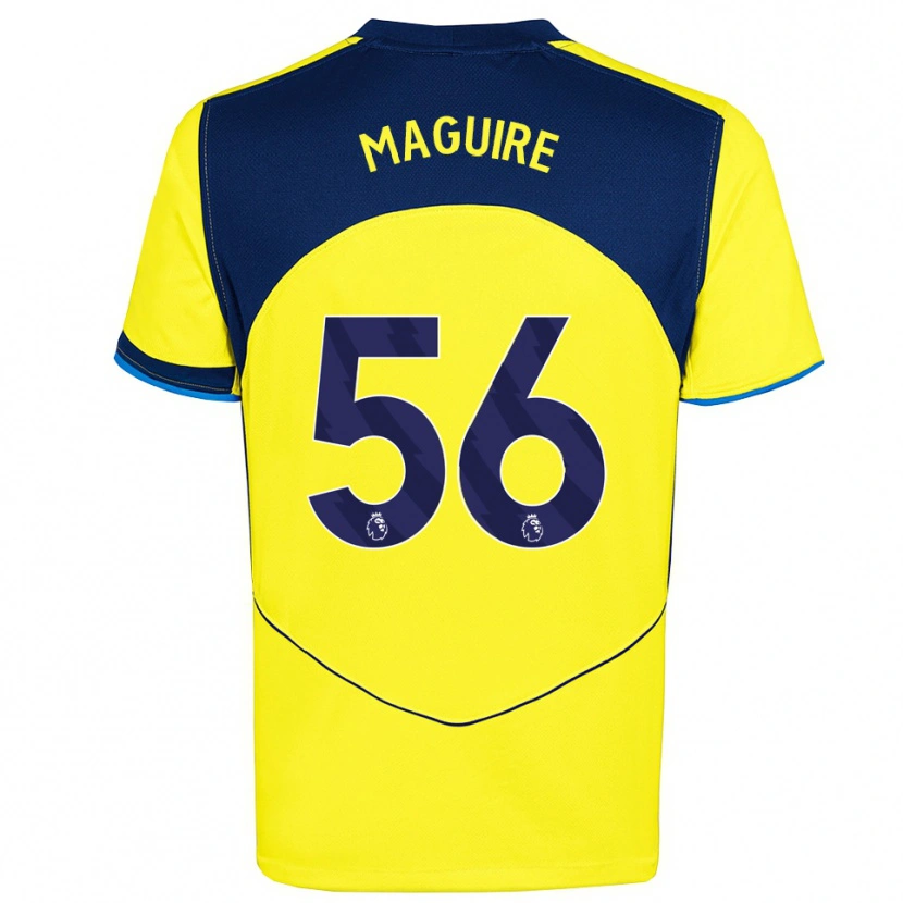 Danxen Men Aaron Maguire #56 Yellow Navy Third Jersey 2025/26 T-Shirt