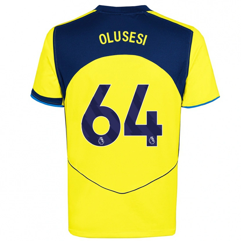 Danxen Men Callum Olusesi #64 Yellow Navy Third Jersey 2025/26 T-Shirt
