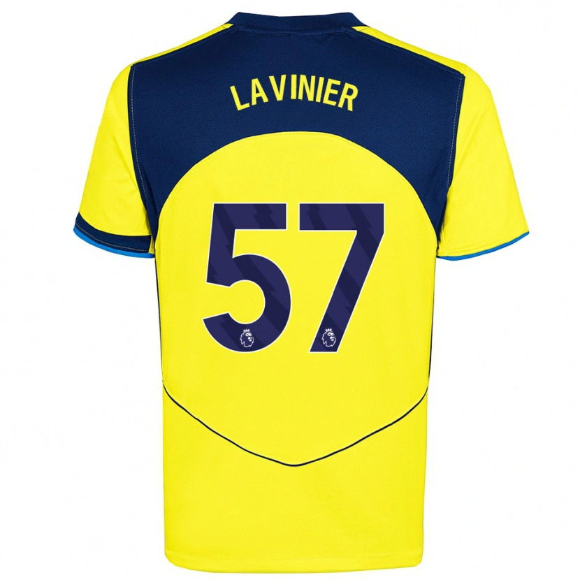 Danxen Men Marcel Lavinier #57 Yellow Navy Third Jersey 2025/26 T-Shirt