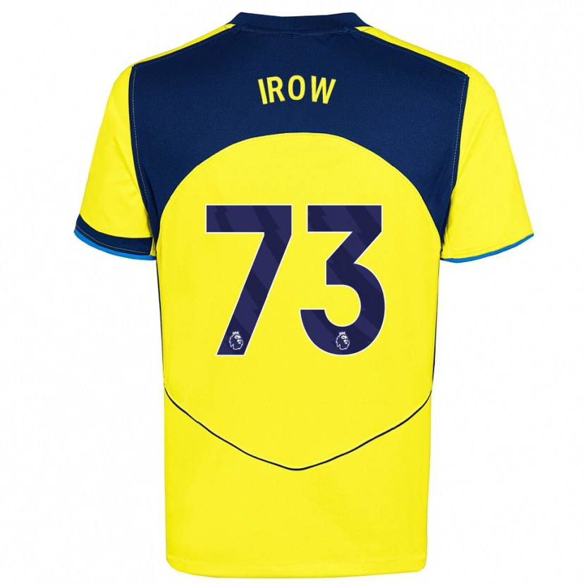 Danxen Men Oliver Irow #73 Yellow Navy Third Jersey 2025/26 T-Shirt