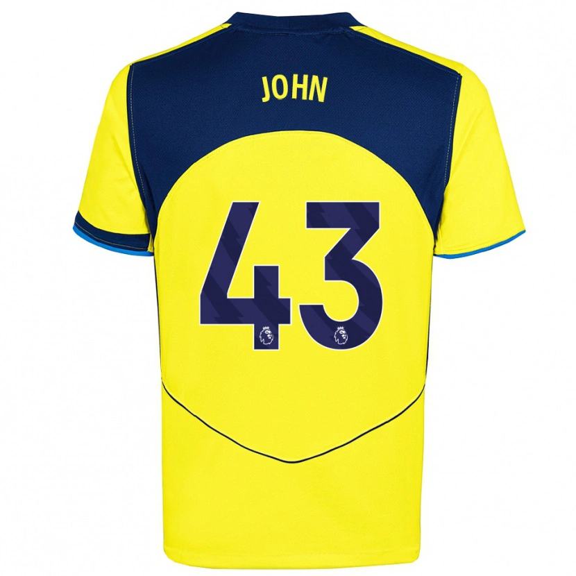 Danxen Men Nile John #43 Yellow Navy Third Jersey 2025/26 T-Shirt