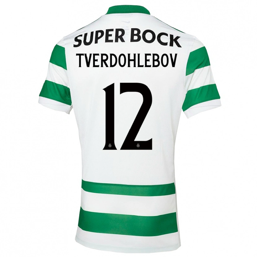 Danxen Women Alex Tverdohlebov #12 Green White Home Jersey 2025/26 T-Shirt