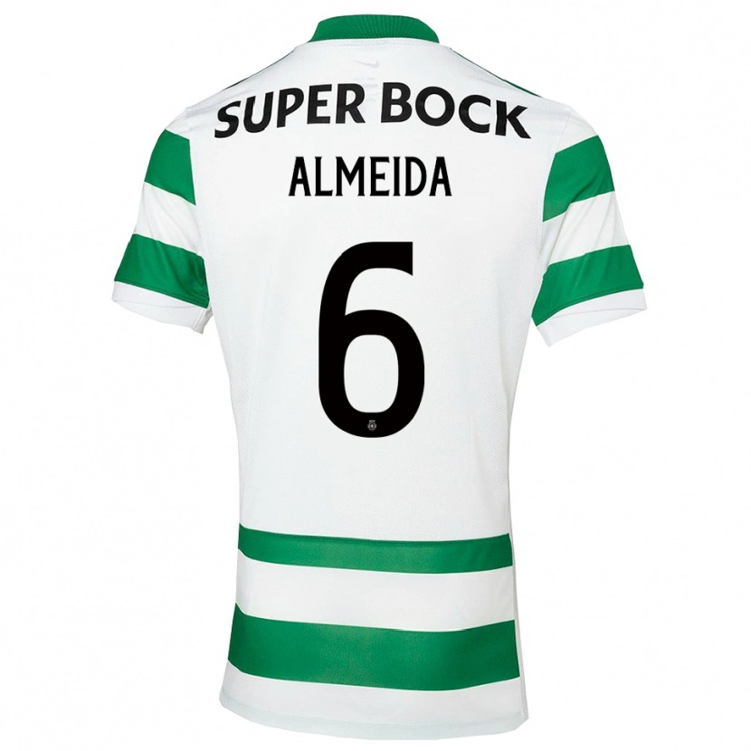 Danxen Women Martim Almeida #6 Green White Home Jersey 2025/26 T-Shirt