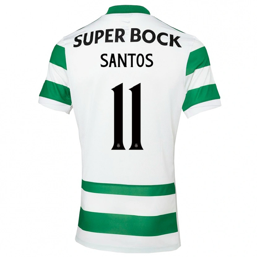 Danxen Women Nuno Santos #11 Green White Home Jersey 2025/26 T-Shirt