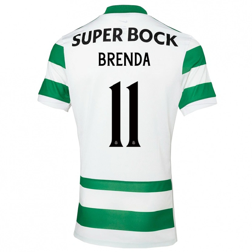 Danxen Women Brenda Pérez Soler #11 Green White Home Jersey 2025/26 T-Shirt