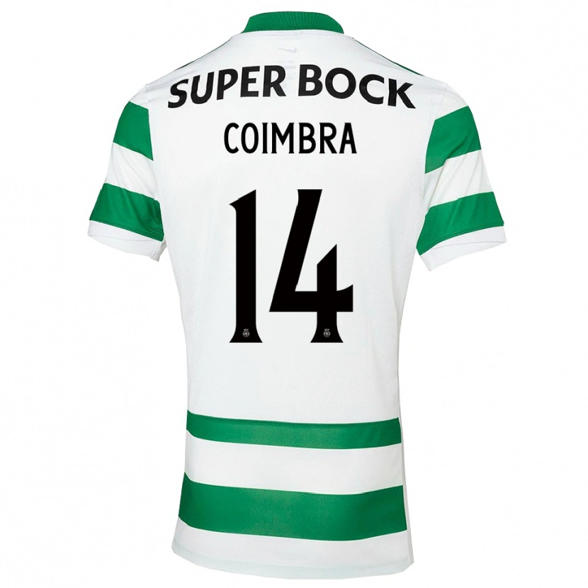 Danxen Women Telmo Coimbra #14 Green White Home Jersey 2025/26 T-Shirt