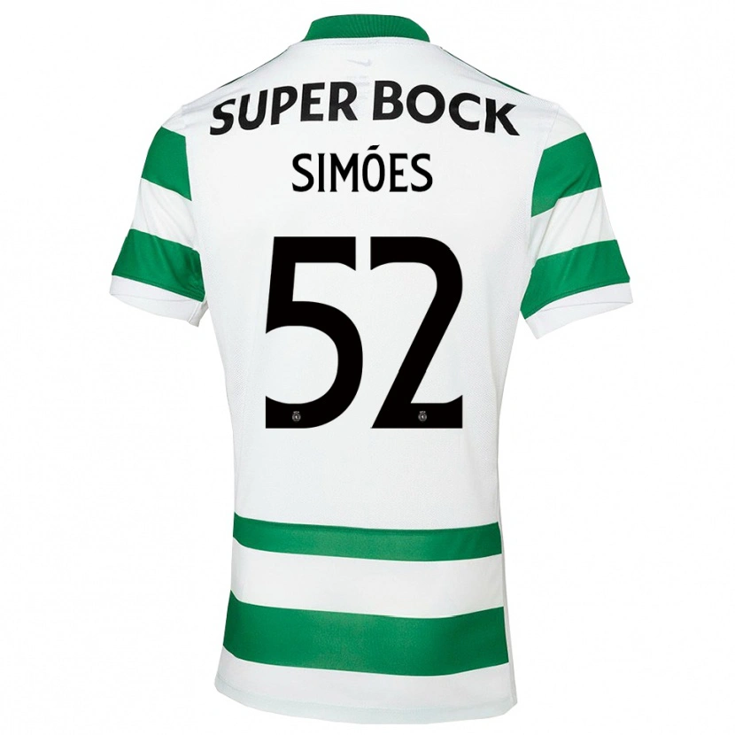 Danxen Women João Simões #52 Green White Home Jersey 2025/26 T-Shirt