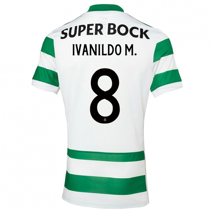 Danxen Women Ivanildo #8 Green White Home Jersey 2025/26 T-Shirt