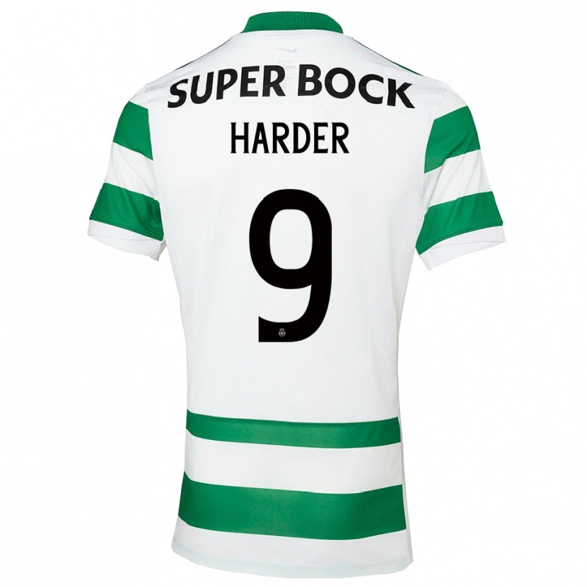 Danxen Women Conrad Harder #9 Green White Home Jersey 2025/26 T-Shirt