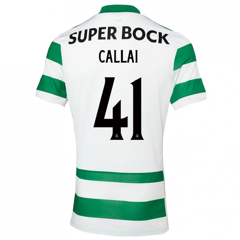 Danxen Women Diego Callai #41 Green White Home Jersey 2025/26 T-Shirt