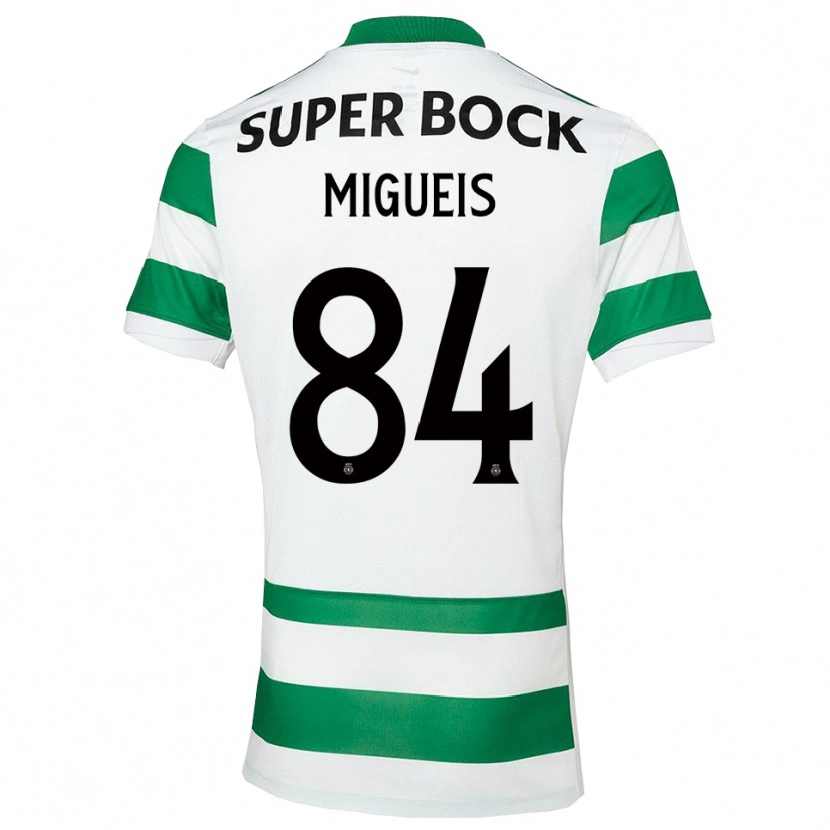 Danxen Women Pedro Miguéis #84 Green White Home Jersey 2025/26 T-Shirt