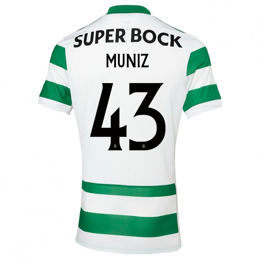 Danxen Women João Muniz #43 Green White Home Jersey 2025/26 T-Shirt