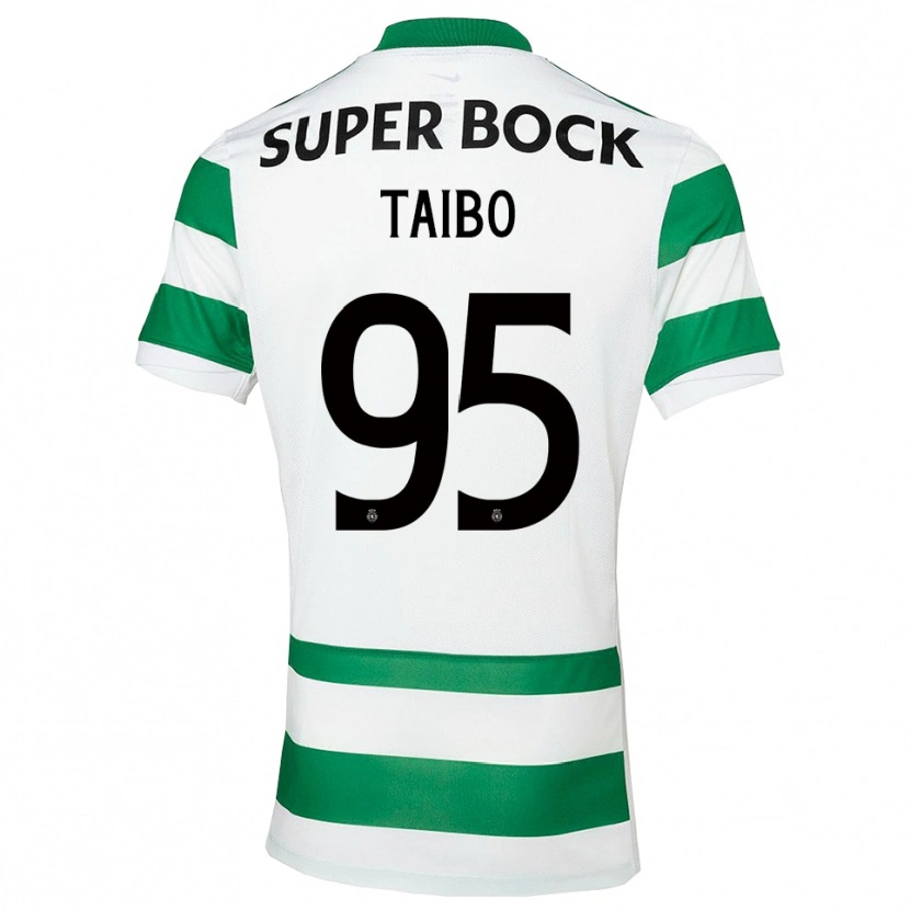 Danxen Women Lucas Taibo #95 Green White Home Jersey 2025/26 T-Shirt