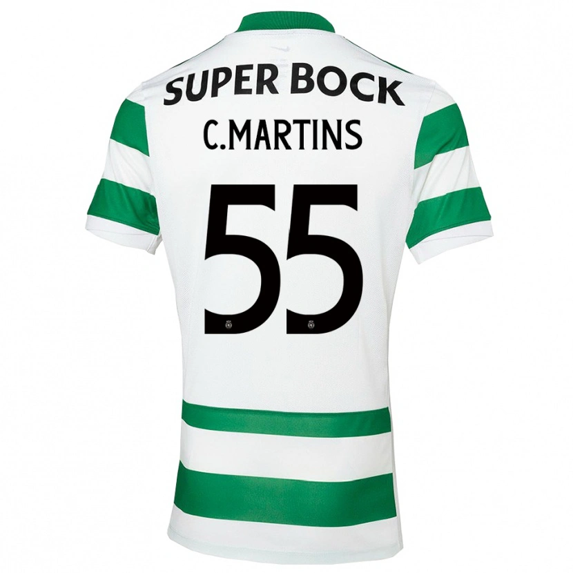 Danxen Women Carolina Martins #55 Green White Home Jersey 2025/26 T-Shirt