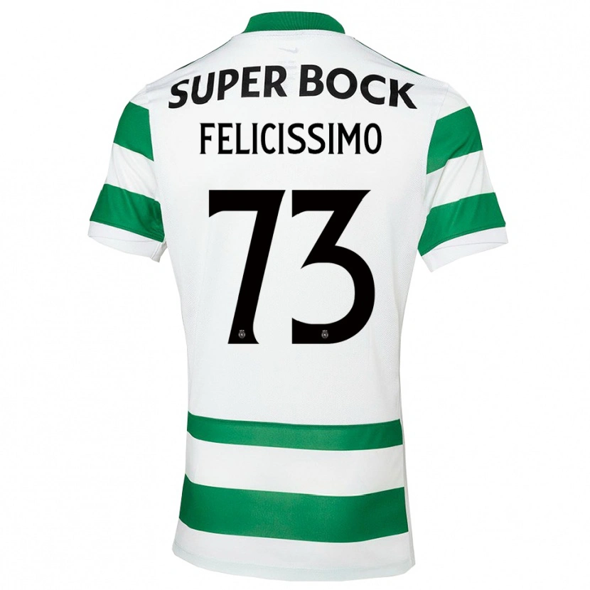 Danxen Women Eduardo Felicíssimo #73 Green White Home Jersey 2025/26 T-Shirt