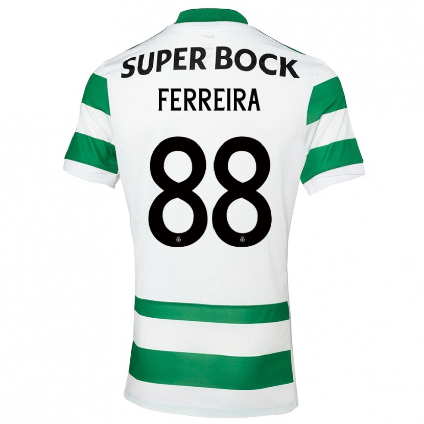 Danxen Women Tiago Ferreira #88 Green White Home Jersey 2025/26 T-Shirt