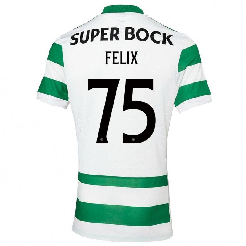 Danxen Women Vando Félix #75 Green White Home Jersey 2025/26 T-Shirt