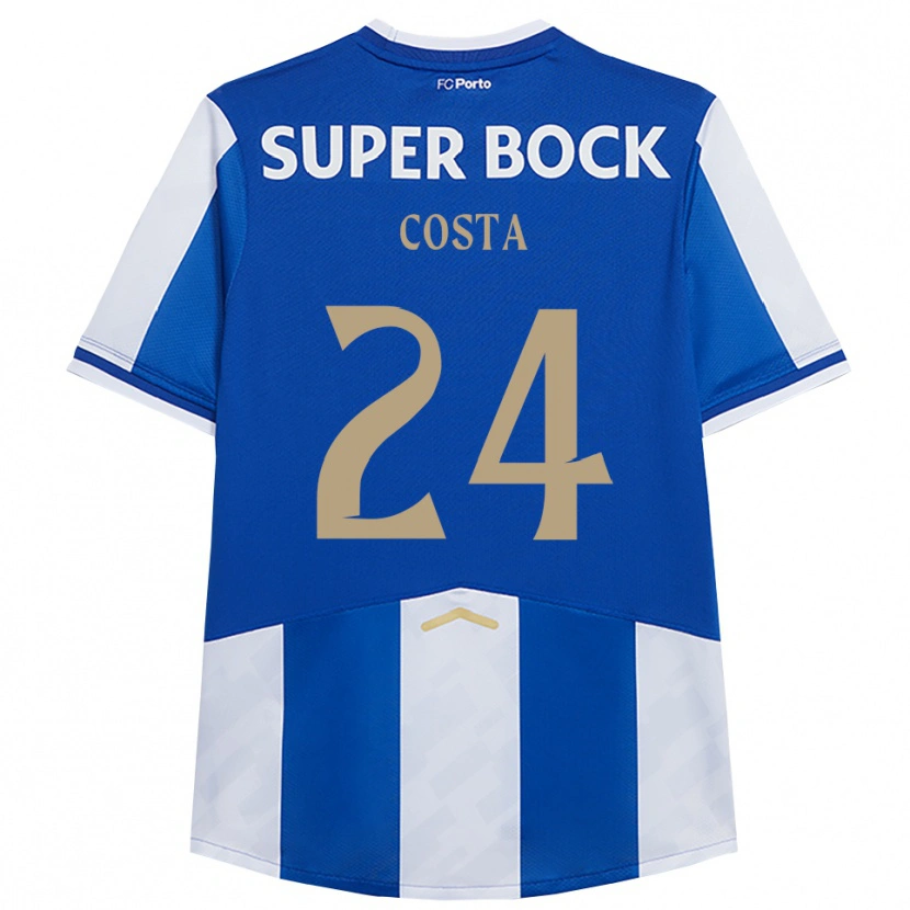 Danxen Women João Costa #24 Blue White Home Jersey 2025/26 T-Shirt