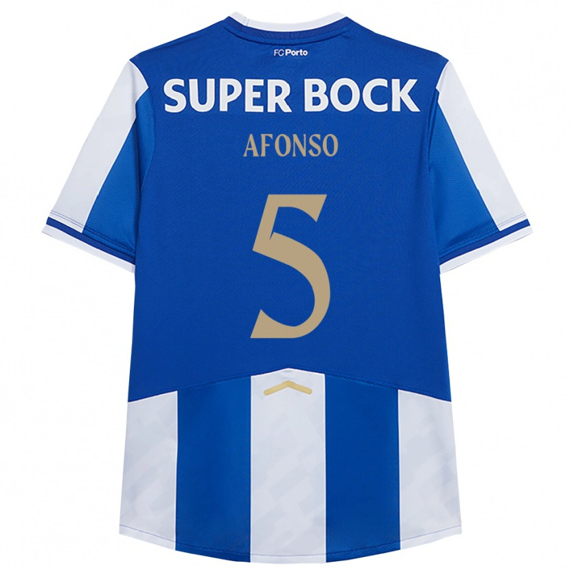 Danxen Women Zé Afonso #5 Blue White Home Jersey 2025/26 T-Shirt