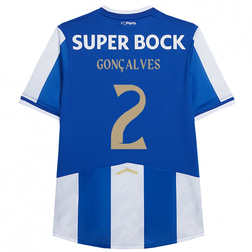 Danxen Women Ema Gonçalves #2 Blue White Home Jersey 2025/26 T-Shirt