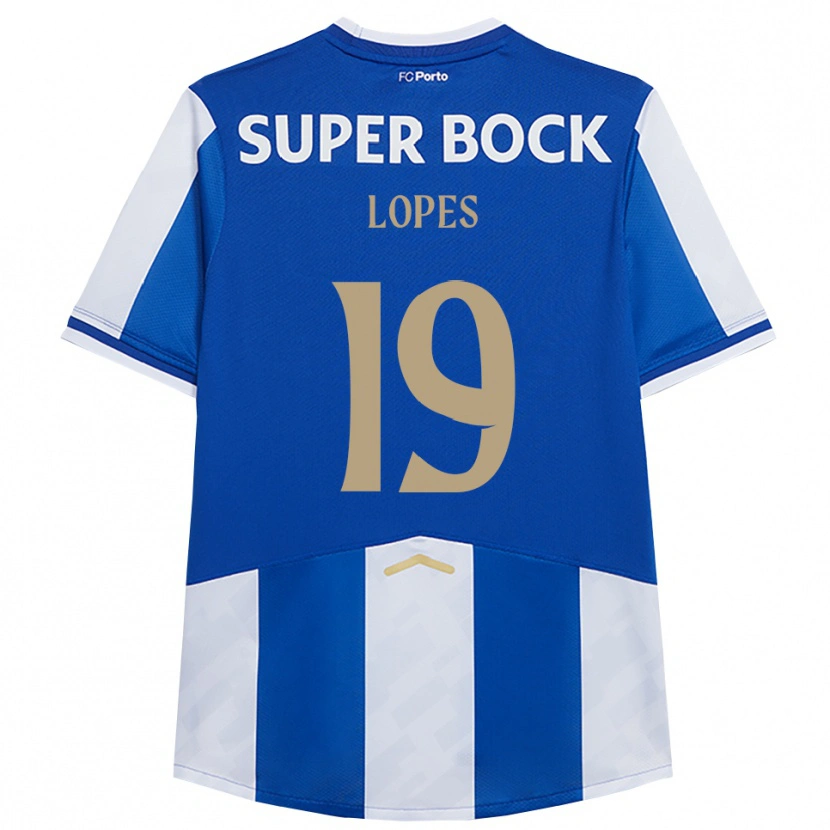 Danxen Women João Lopes #19 Blue White Home Jersey 2025/26 T-Shirt